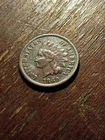 1869 Indian Head Cent Dark Brown