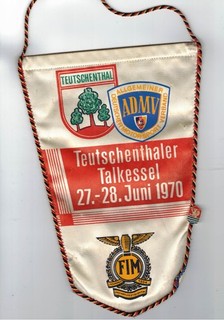 Orig. Wimpel 1970 Int.Motocross ADMV DDR FIM