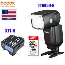 US Godox TT685II-N 2.4G TTL 1/8000s Flash Light X2T-N Trigger For Nikon Camera