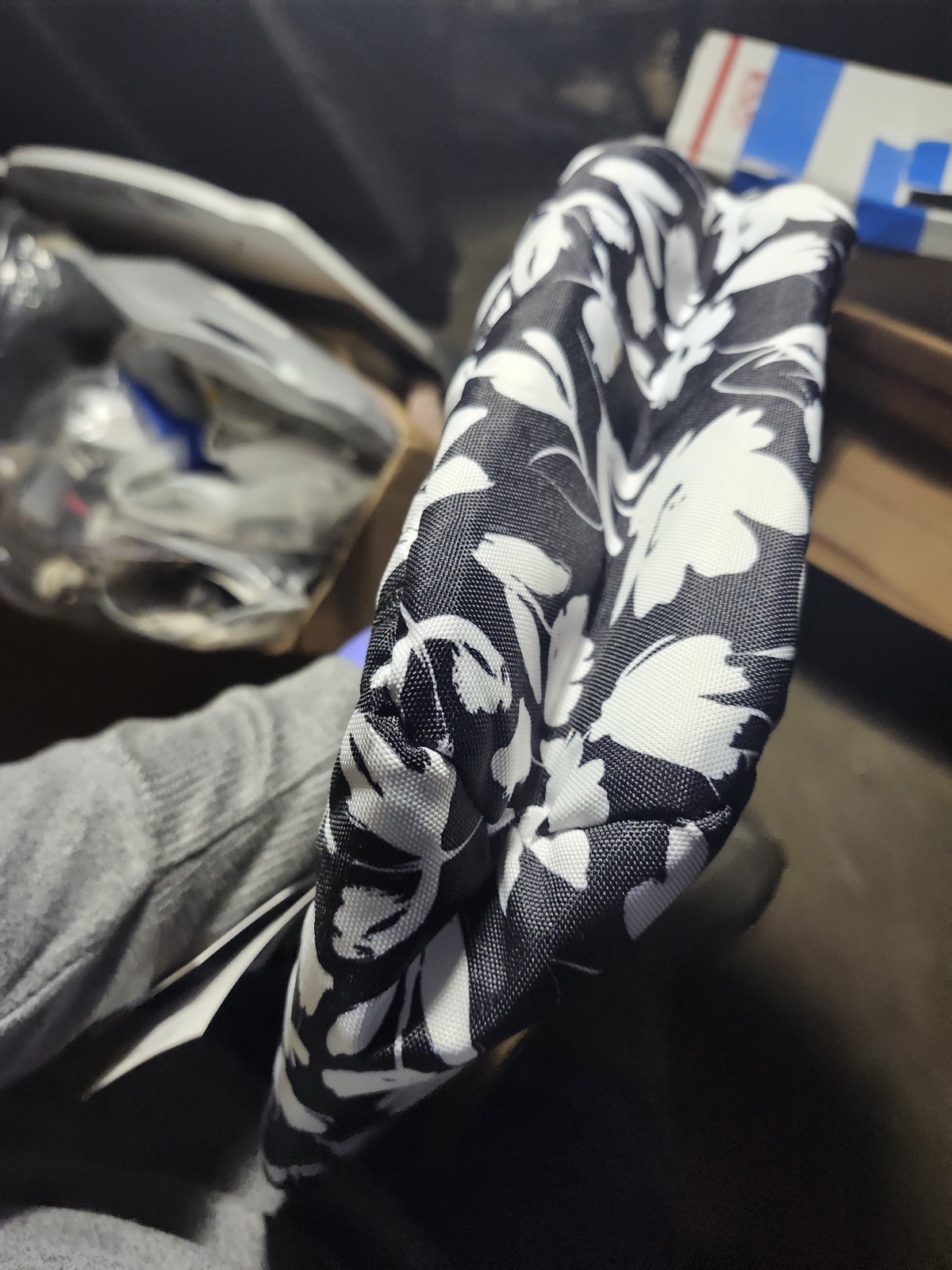 Fit & Fresh Lunch Bag for Women Reusable Insulated Tote Black/white floral NWT