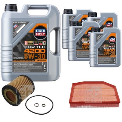 FEBI BILSTEIN Inspektionspaket 9L Liqui Moly Top Tec 4200 5W-30 für BMW Z4