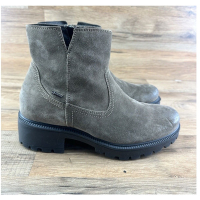 Igi & Co Size 39|8 Ankle Boot Suede Cognac Elastic Rubber 