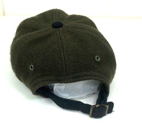 New York Hat & Cap Co Wool Hat Two Tone Brown Black 6 Panel Strap Back - Picture 4 of 12