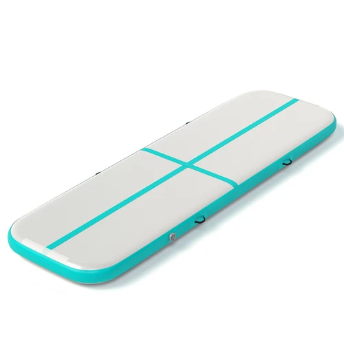 Estera de gimnasia 3m×1m×10cm inflable Air Turnmatte Tumbling Matte verde menta - Imagen 12 de 12