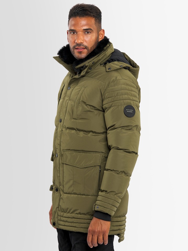 Alessandro Salvarini Winterjacke »ASMenara«, Mit Warmem Teddyfell