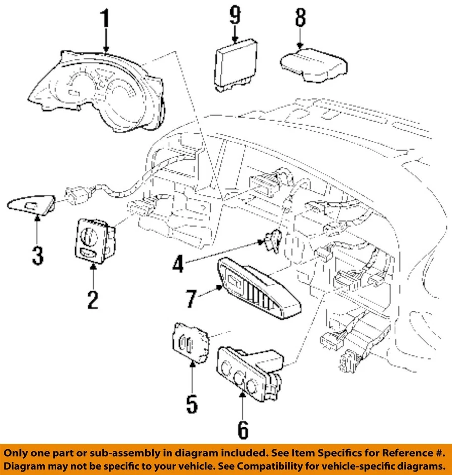 Medidor de velocímetro usado se adapta a: Pontiac Grand Prix 2002 US Cluster Grado A Foto 3 de 4
