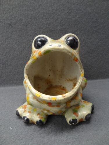 Porta spugna cucina rana maculato vintage MCM ceramica anni 70 bocca retrò - Foto 6 di 8