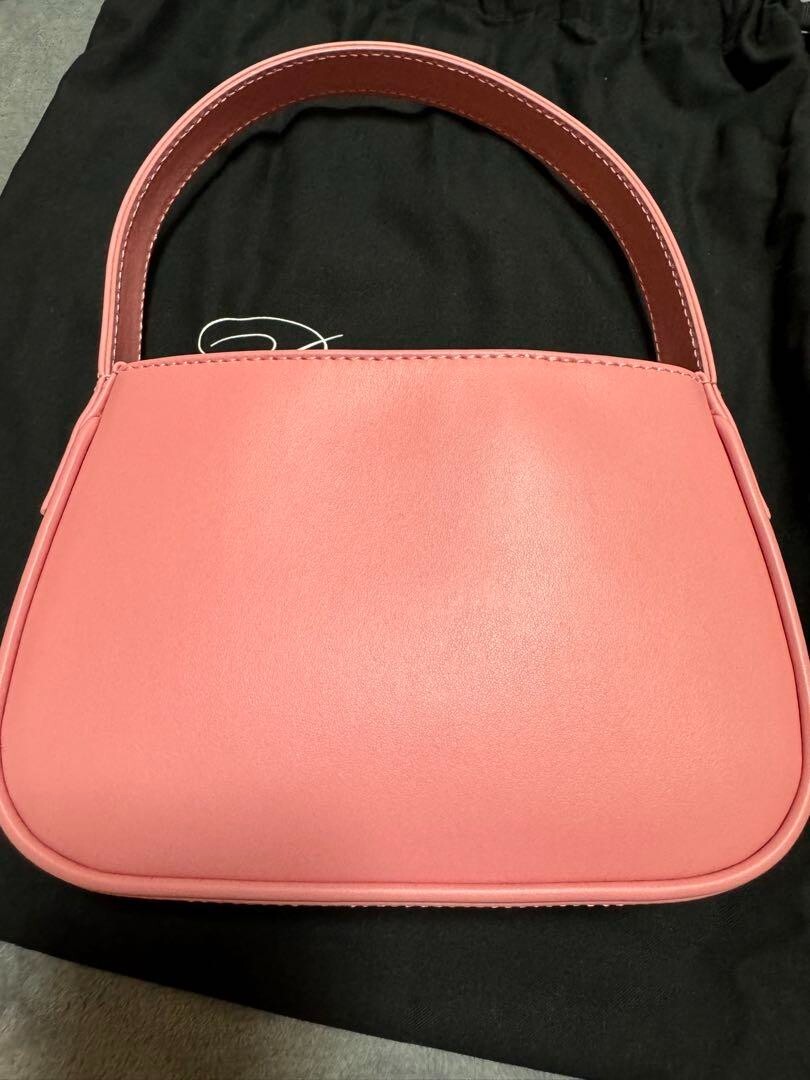 Blumarine Handbag Purse Leather Rhinestones in Pink w/Dust Bag NEW