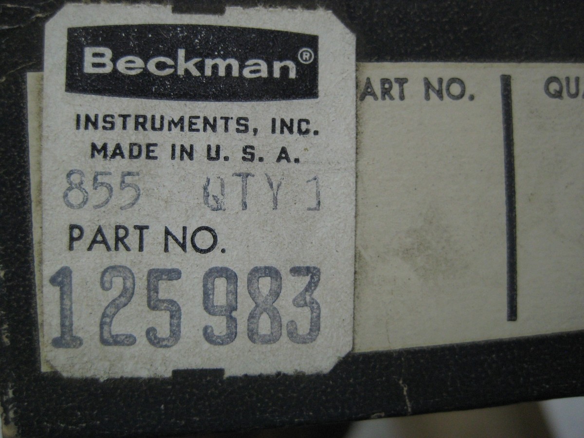 BECKMAN 125983 FITTING (AS PICTURED) NSMP | eBay