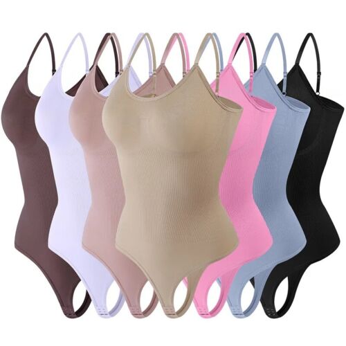 Bodysuit Shapewear Women Body Shaper Belly Control Hip Lifter Thong Slimming US - Picture 3 of 23