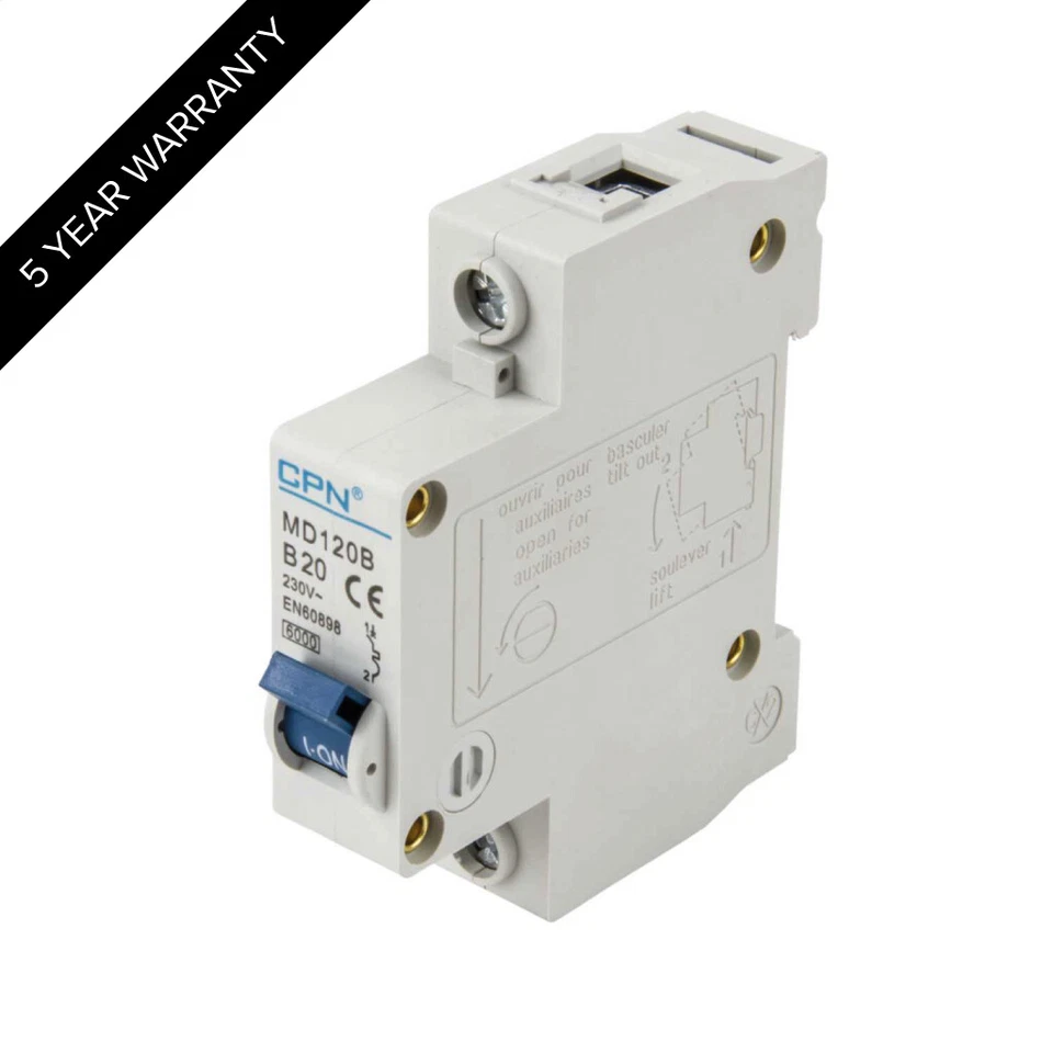 CPN Cudis 20A SP 6kA Type B MCB - MD120B