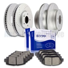 Kit De Frenos Delanteros Y Traseros Con Rotores Y Pastillas Cerámicas Para Hyundai Sonata Y Kia Optima 2011-2014