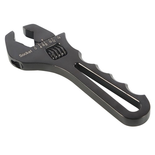 Labwork Adjustable Wrench Black Aluminum Tool Spanner For Hose End Fitting - Picture 4 of 13