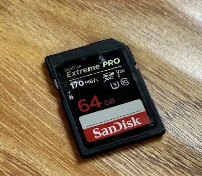SanDisk Extreme PRO SD Memory Card 64GB SDXC UHS-I ExtremePRO 64 GB class 10 V30