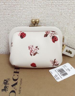 coach kisslock coin case