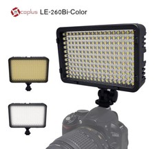  MCOPLUS LE-260B Bi Color LED 50,000hr Video Photo Light With power adapter 