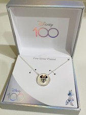 Disney 100 Minnie Mouse Sterling Plated Necklace
