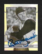 Bill Mazeroski Autograph Auto 2014 Panini Prizm Silver Pittsburgh Pirates Card