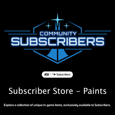 Star Citizen - Paints - Subscriber Store