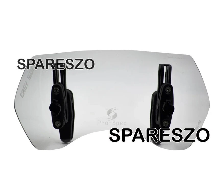 WINDSHIELD EXTENDER CLEAR FIT FOR TRIUMPH TIGER 850/900/1200/HONDA CB 200X/500X - Image 2 of 4