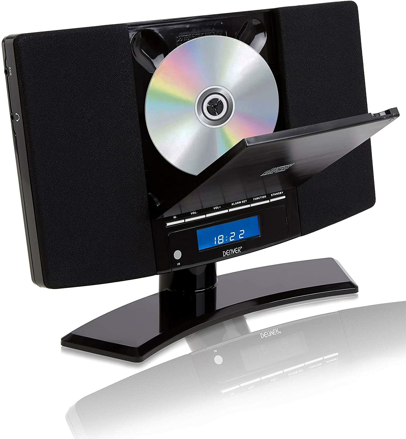 CD Player Denver MC5220 MK2 hi fi system Black or Silver FM radio