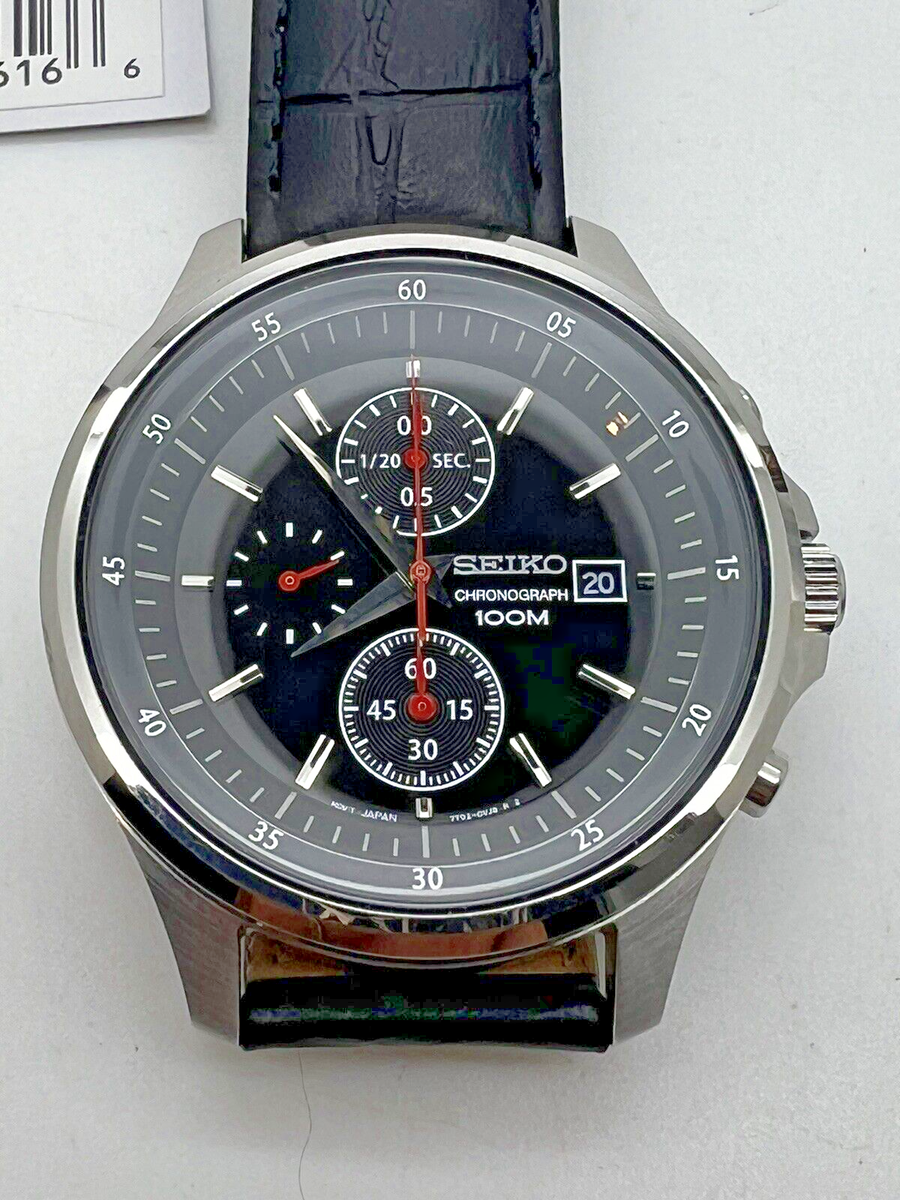 Excellent Men's Seiko Chronograph 7T92-0NY0 Stainless Excellent Men's Seiko Chronograph 7T92-0NY0 Stainless