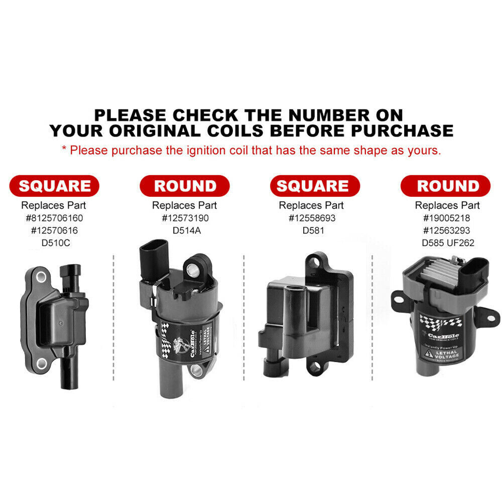 For Chevy 8 (pack) UF413 Ignition Coils + 41-962 Spark Plugs - Foto 10