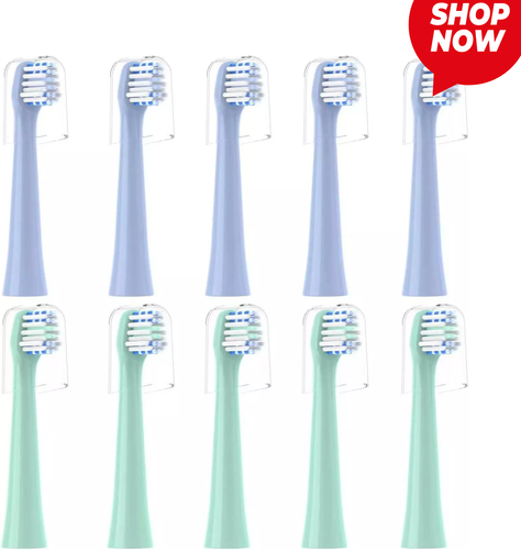 Replacement Toothbrush Heads 10 Pack Compatible with Colgate Hum Connected Smart