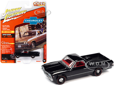 1967 CHEVROLET EL CAMINO BLACK 1/64 DIECAST JOHNNY LIGHTNING