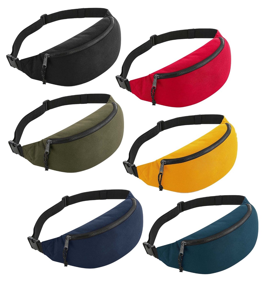 Bagbase Renuevas Reciclado Poliéster Riñonera,Cinturón Monedero Riñonera Viaje