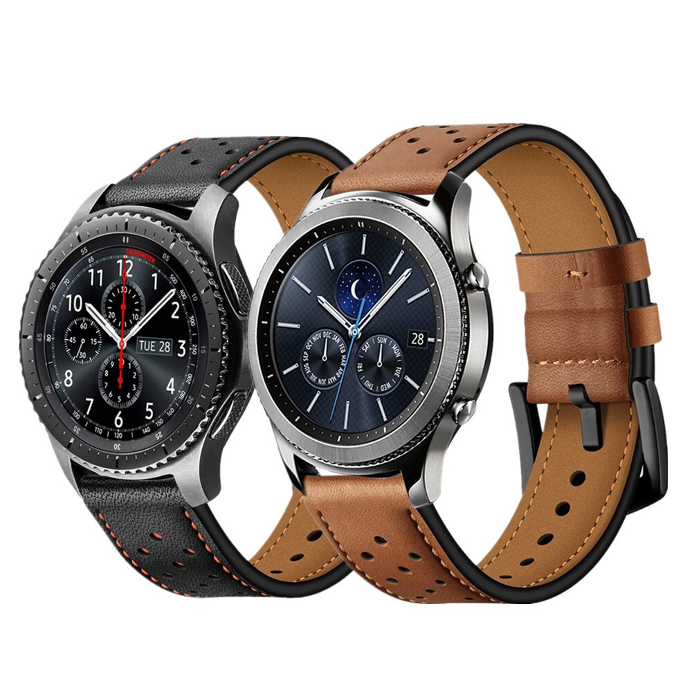 Premium Genuine Leather Watch Band Strap For Samsung Gear S3 Frontier  Classic