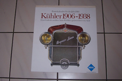 alter ARAL Kalender 1980  Wandkalender Auto Monatskalender Poster Geburtstag