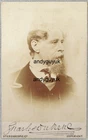CDV CHARLES DICKENS NOVELIST ANTIQUE PHOTO FACSIMILE SIGNATURE AUTHOR