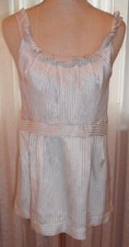 MARC BY MARC JACOBS BEAUTIFUL LOOSE TANK TOP, 100% SILK WITH LINING THAT MAKES E