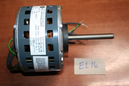 GE 5KSP39DG6124AT FAN Motor 1/8HP 1050RPM 115V 5.4A 60/50HZ 3 Speed