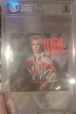Billy Idol Signed CD Insert 2023 Beckett Encapsulated