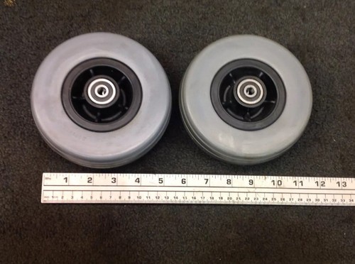 6"x2" Front or Rear Caster Wheel with Grey Tire for Jazzy 600 ES Wheelchairs
