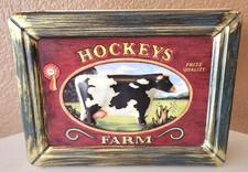 Cow Tin Hockeys Farm 3D Made in USA Vintage