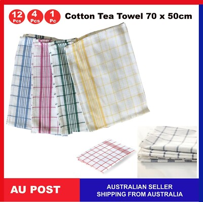 Tea Towel Hotel Dish Cloth Teatowels 100% Cotton Bulk Kitchen