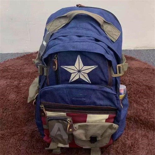 Mochila Marvel Capitán América Vengadores con cremallera bolso de hombro bolso escolar mochila - Imagen 2 de 6