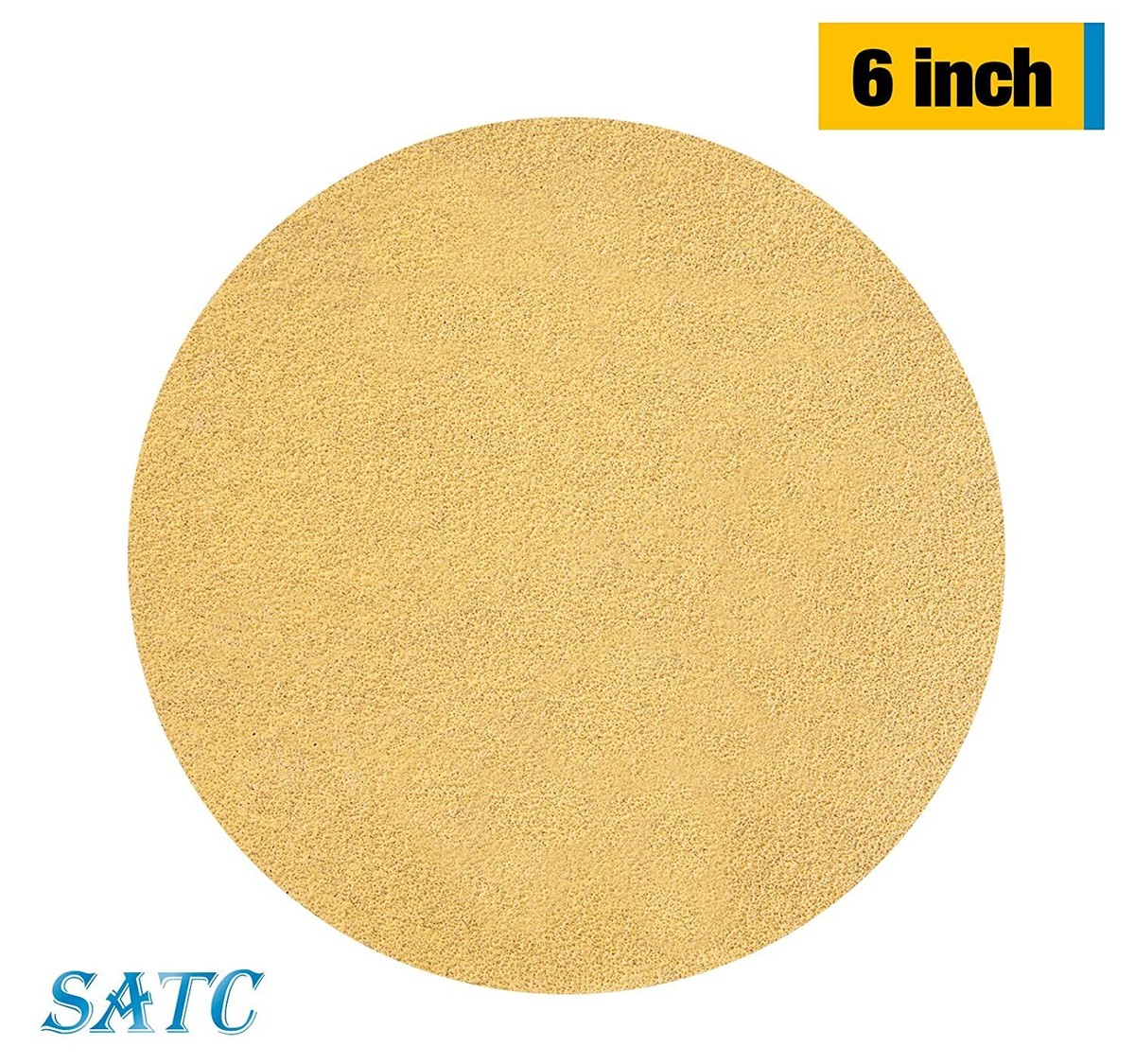 50-Pack 5 Inch 800 Grit PSA Sanding Discs – Sticky Back Gold Aluminum Oxide Sandpaper For Automotive & Wood