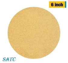 40 Grit 6 in PSA Sanding Disc Sticky Back Sandpaper 50 Pack Adhesive DA Sander