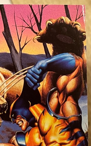 Fleer Marvel Masterpieces 1995 4 tarjetas sin cortar hoja de promoción de Wolverine - Imagen 6 de 7