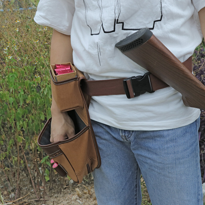 Tourbon Shooting Ammo Storage Case Belt Carry Bag Spent Shell Pouch Pack