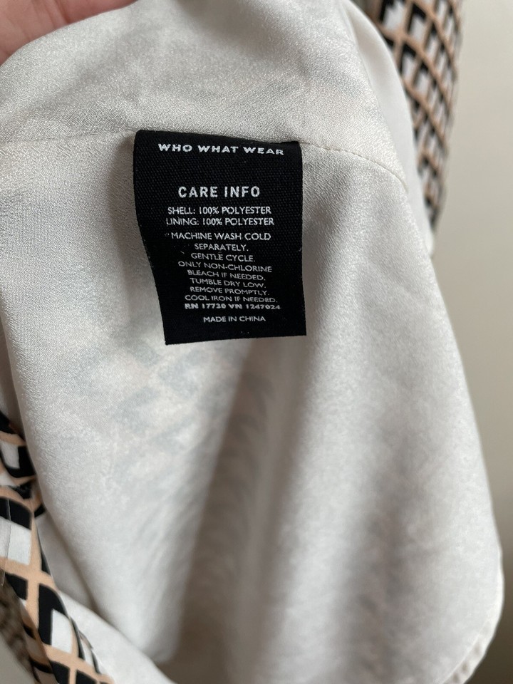 Who What Wear Women’s Dress Long Sleeve Size Small Lined Button Up