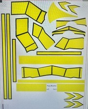 REPRO STICKERS - Raydeen Jumbo Machinder Popy - 2nd Edition DIE CUT - YELLOW