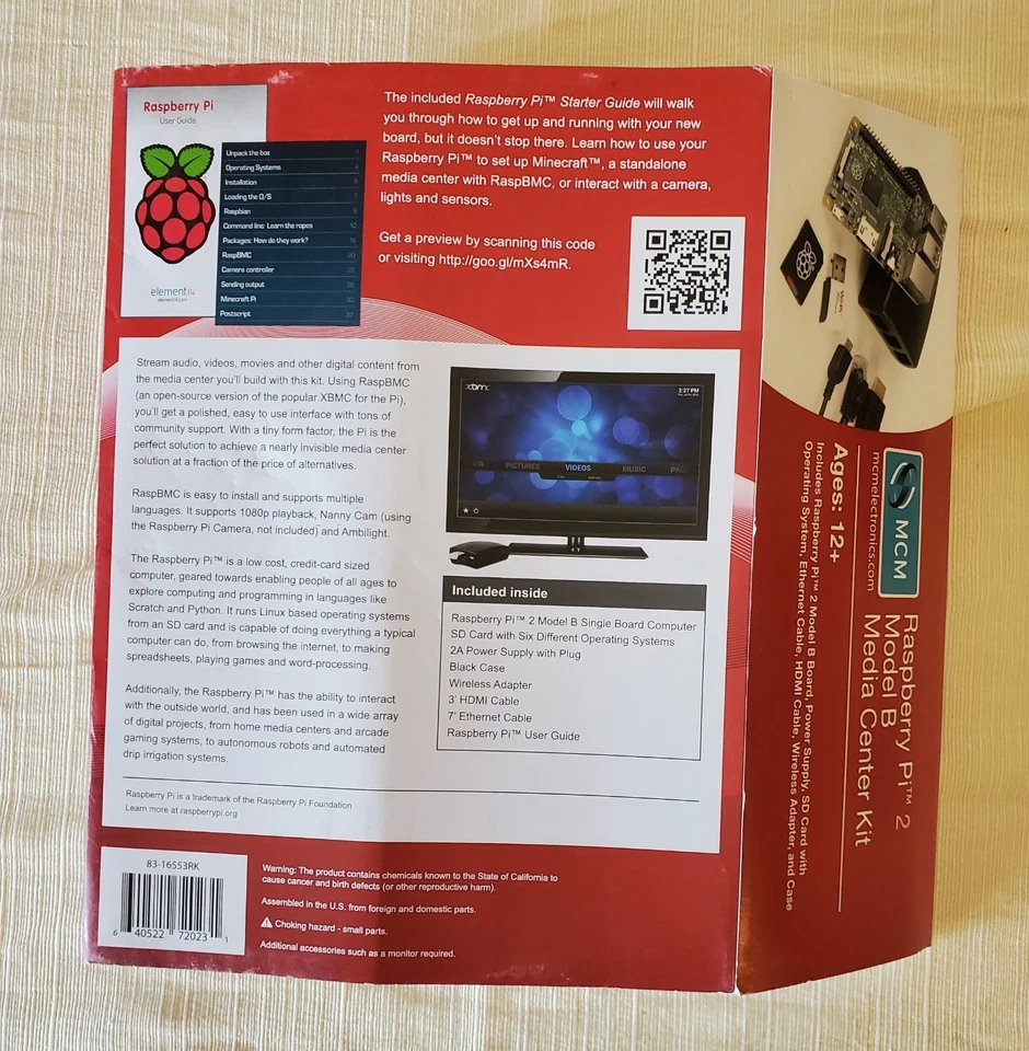 Raspberry Pi 2 Model B Media Center Kit New in Box. Original packaging - Image 2 of 4