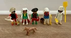 Vintage Playmobil 3292 Townspeople set Baker, Farmer, Professor 1970s Rare