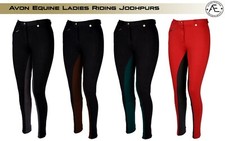 HORSE RIDING JODHPURS LADIES GIRLS SOFT STRETCHY JODS  JODPHURS TWO TONE