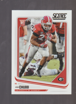 2018 Panini Score #365 Nick Chubb rookie card, Cleveland Browns | eBay